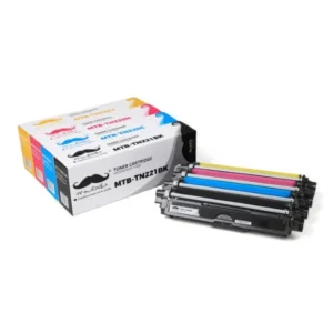 Moustache Compatible Brother TN221BK / TN-225 C/M/Y Toner Cartridge Combo