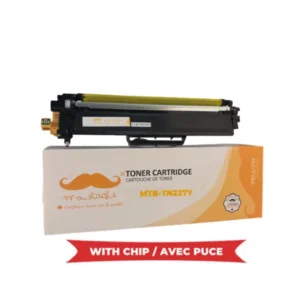 Moustache Compatible Brother TN227 Yellow High Yield Version of TN223 Toner Cartridge w/Chip