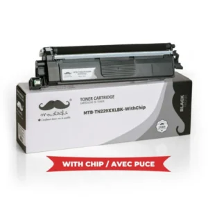 Moustache Compatible Brother TN229XXLBK Black Super High Yield Toner Cartridge w/Chip