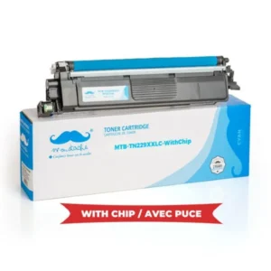 Moustache Compatible Brother TN229XXLC Cyan Super High Yield Toner Cartridge w/Chip