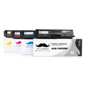 Moustache Compatible Brother TN339 BK/C/M/Y Extra High Yield Toner Cartridge Combo