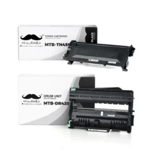 Moustache Compatible Brother TN450 DR420 Black Toner Cartridge & Drum Combo