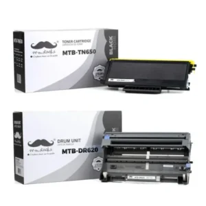 Moustache Compatible Brother TN650 DR620 Black Toner Cartridge & Drum Combo