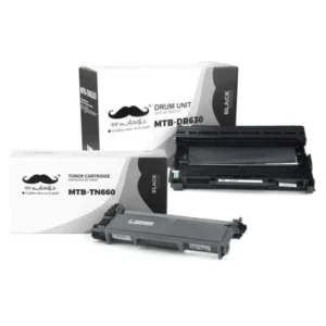 Moustache Compatible Brother TN660 DR630 Black Toner Cartridge & Drum Combo