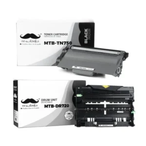 Moustache Compatible Brother TN750 DR720 Black Toner Cartridge & Drum Combo