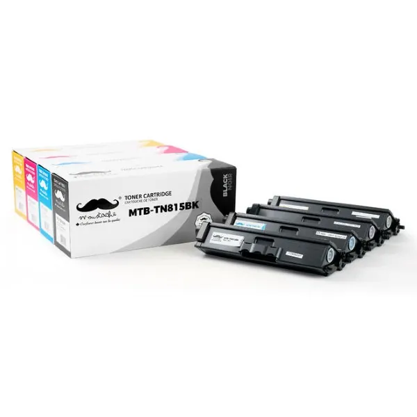Moustache Compatible Brother TN815 BK/C/M/Y Super High Yield Toner Cartridge Combo