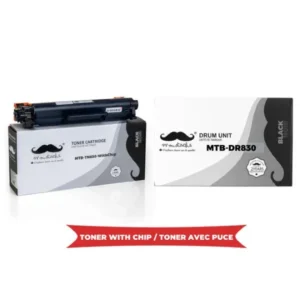 Moustache Compatible Brother TN830 DR830 Black Toner Cartridge & Drum Combo w/Chip