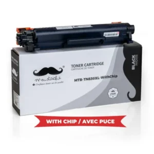 Moustache Compatible Brother TN830XL Black High Yield Toner Cartridge w/Chip