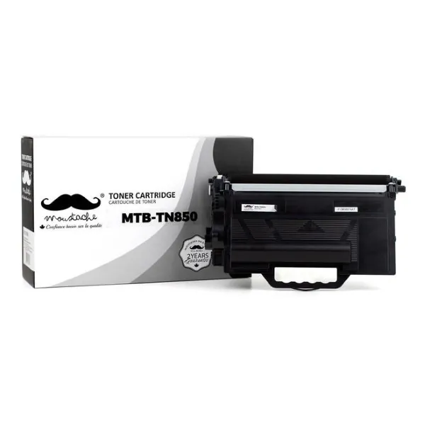Moustache Compatible Brother TN850 Black High Yield Version of TN820 Toner Cartridge