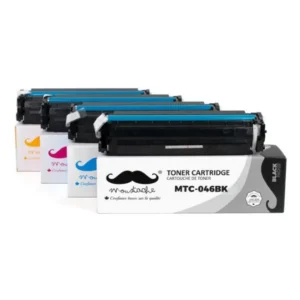 Moustache Compatible Canon 046 BK/C/M/Y Toner Cartridge Combo