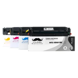 Moustache Compatible Canon 054H BK/C/M/Y High Yield Toner Cartridge Combo