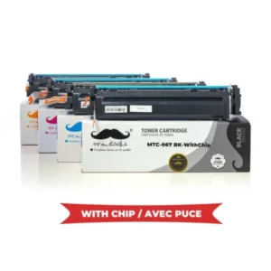Moustache Compatible Canon 067 BK/C/M/Y Toner Cartridge Combo w/Chip
