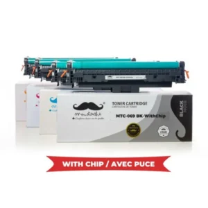 Moustache Compatible Canon 069 BK/C/M/Y Toner Cartridge Combo w/Chip