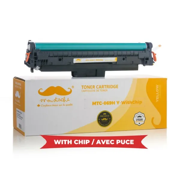 Moustache Compatible Canon 069H 5095C001 Yellow High Yield Toner Cartridge w/Chip