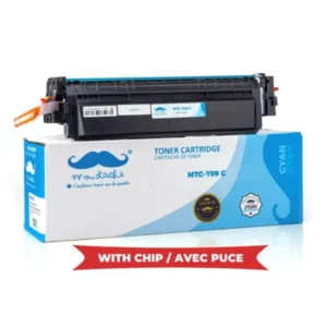 Moustache Compatible Canon T09 3019C005AA Cyan Premium Toner Cartridge w/Chip