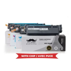 Moustache Compatible Canon T09 BK/C/M/Y Toner Cartridge Combo w/Chip