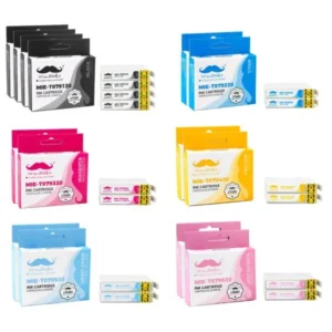 Moustache Compatible Epson 79 / T079 BK/C/M/Y/LC/LM High Yield Ink Cartridge Combo 14 Packs