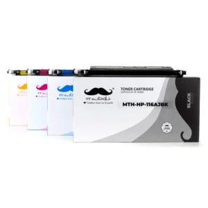 Moustache Compatible HP 116A BK/C/M/Y Jumbo High Yield Toner Cartridge Combo