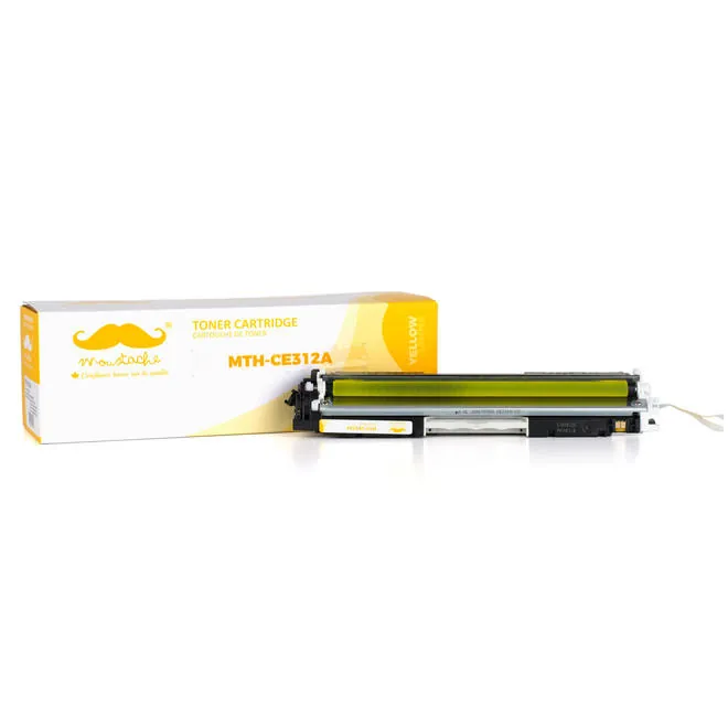Moustache Compatible HP 126A CE312A Yellow Toner Cartridge