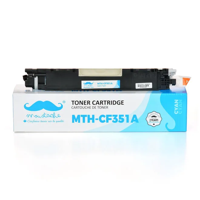 Moustache Compatible HP 130A CF351A Cyan Toner Cartridge