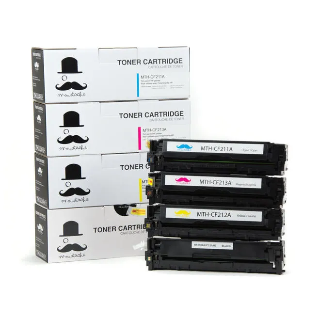 Moustache Compatible HP 131A BK/C/M/Y Toner Cartridge Combo