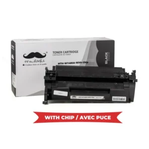 Moustache Compatible HP 148A W1480A Black Toner Cartridge w/Chip