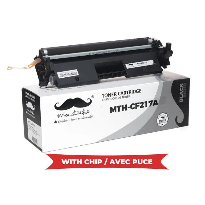 Moustache Compatible HP 17A CF217A Black Toner Cartridge w/Chip