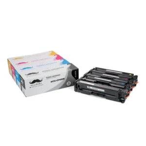 Moustache Compatible HP 201A BK/C/M/Y Toner Cartridge Combo