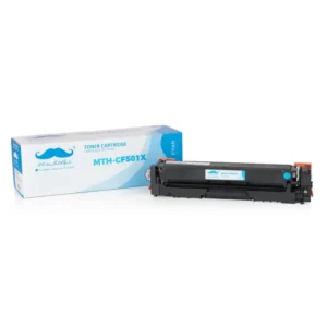 Moustache Compatible HP 202X CF501X Cyan High Yield Toner Cartridge