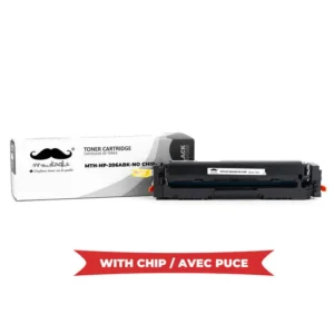 Moustache Compatible HP 206A W2110A Black Toner Cartridge w/Chip