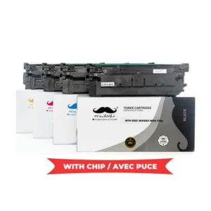 Moustache Compatible HP 213X BK/C/M/Y High Yield Toner Cartridge Combo w/Chip