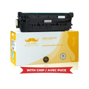 Moustache Compatible HP 213X W2132X Yellow High Yield Toner Cartridge w/Chip