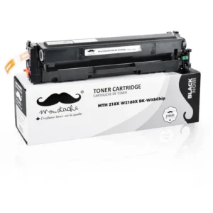 Moustache Compatible HP 218X W2180X Black High Yield Toner Cartridge w/Chip