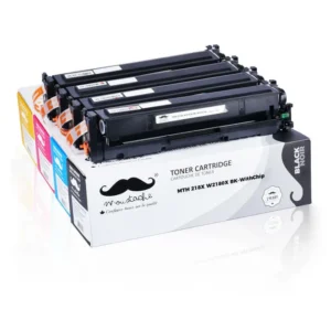 Moustache Compatible HP 218X W2180X W2181X W2182X W2183X BK/C/M/Y High Yield Toner Cartridge w/Chip