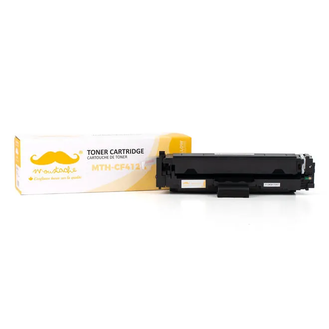 Moustache Compatible HP 410A CF412A Yellow Toner Cartridge