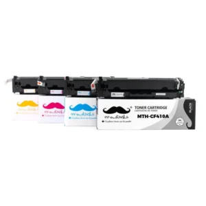 Moustache Compatible HP 410A BK/C/M/Y Toner Cartridge Combo