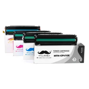 Moustache Compatible HP 410X BK/C/M/Y High Yield Toner Cartridge Combo