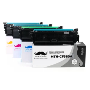 Moustache Compatible HP 508A CF360A CF361A CF363A CF362A BK/C/M/Y Toner Cartridge Combo