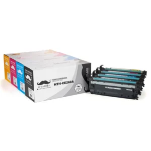 Moustache Compatible HP 647A 648A BK/C/M/Y Toner Cartridge Combo