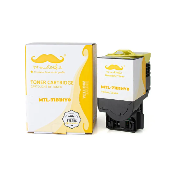 Moustache Compatible Lexmark 71B1HY0 Yellow High Yield Toner Cartridge