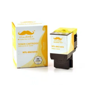 Moustache Compatible Lexmark 80C1HY0 Yellow High Yield Toner Cartridge