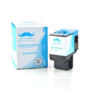 Moustache Compatible Lexmark 80C1SC0 Cyan Toner Cartridge