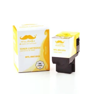 Moustache Compatible Lexmark 80C1SY0 Yellow Toner Cartridge