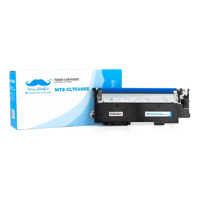 Moustache Compatible Samsung CLT-C406S ST988A Cyan Toner Cartridge