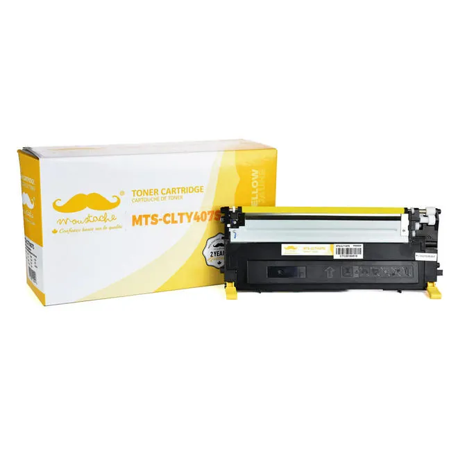 Moustache Compatible Samsung CLT-Y407S Yellow Toner Cartridge