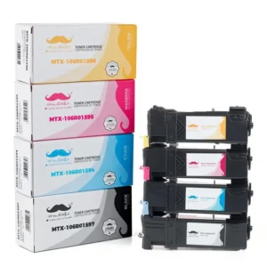 Moustache Compatible Xerox 106R01597 106R01594 106R01595 106R01596 BK/C/M/Y Toner Cartridge Combo