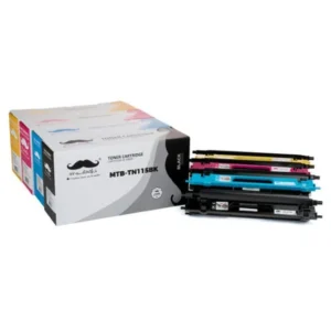 Moustache Remanufactured Brother TN115 BK/C/M/Y High Yield Toner Cartridge Combo