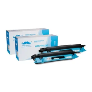 Moustache Remanufactured Brother TN115C Cyan High Yield Toner Cartridge 2 Packs