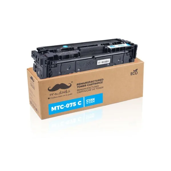 Moustache Remanufactured Canon 075 6364C001 Cyan Toner Cartridge