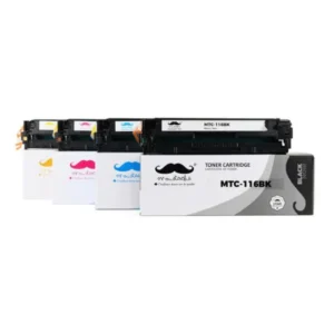 Moustache Remanufactured Canon 116 BK/C/M/Y Toner Cartridge Combo